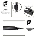 Carp Fishing Aluminum Bankstick for Buzz Bar Bite Alarm Rod Rest (60-100cm)