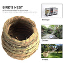 Straw Bird Nest, Resting Breeding Place for Birds, Handmade Birds Cage (S)