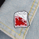Blood Bag Brooches Enamel Shirt Clothes Doctor Nurse Pin Jewelry (Style 2)