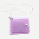 Transparent Jelly Purse Women PVC Clear Short Purse Glitter Wallet Card Holde