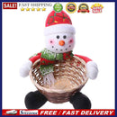 Christmas Candy Bamboo Basket Gift Storage Basket Kit (L Christmas Snowman)