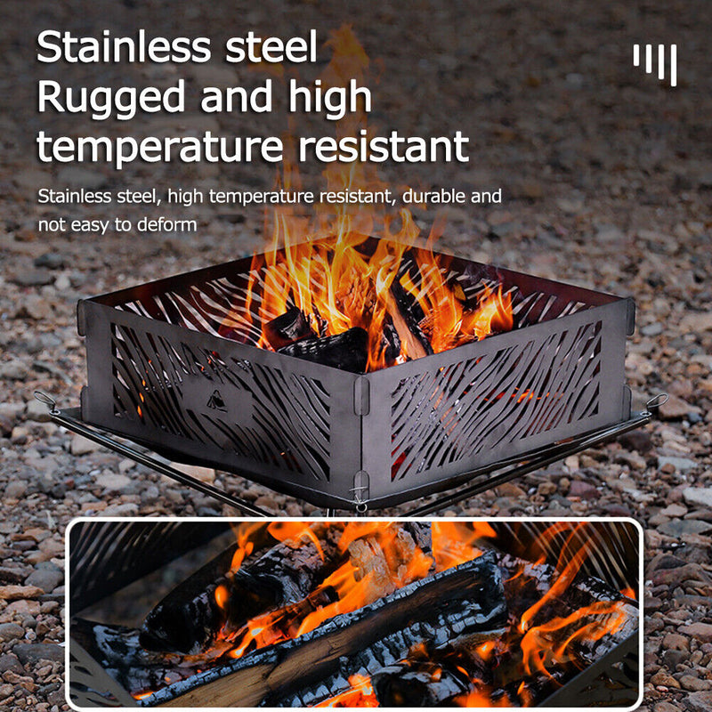 Outdoor gas stove windscreen stainless steel camping campfire stove windscreen