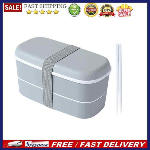 Portable Double Layer Box Kids Picnic Thermal Food Storage Container Supply