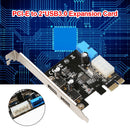 2 Ports USB PCIE Expansion Card PCI Express to USB 3.0 20Pin Hub Adapter Newly