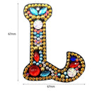 DIY Key Chain Diamond Painting Letters Women Bag Keyring Pendant Gift (L) Newly
