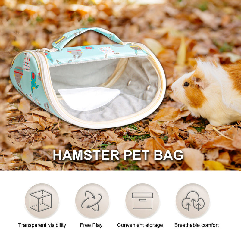 Hamster Carrier Bag Breathable Outdoor Travel Handbags for Guinea Pig Hedgehog
