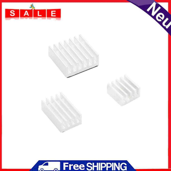 3pcs Aluminum Heatsink for Raspberry Pi 4B Heat Sink Cooling Pad Accessories