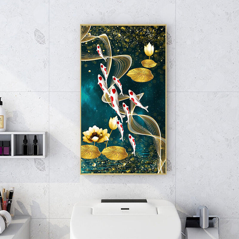 Fish 5D DIY Full Round Drill Diamond Painting Handmade Needlework Sets for Gifts