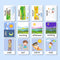 Picture Flash Card 12 pcs/ Set Toddler Kids Educational Learning Cards X5N4 F9A7