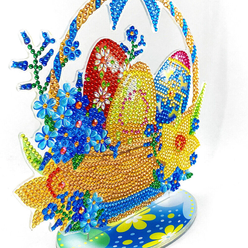 5D Diamond Painting Desktop Ornament DIY Easter Rhinestone Mosaic Art Craft Kits
