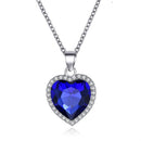 Crystal Wedding Women's Necklace Heart Forever Pendant Heart of Ocean Titanic