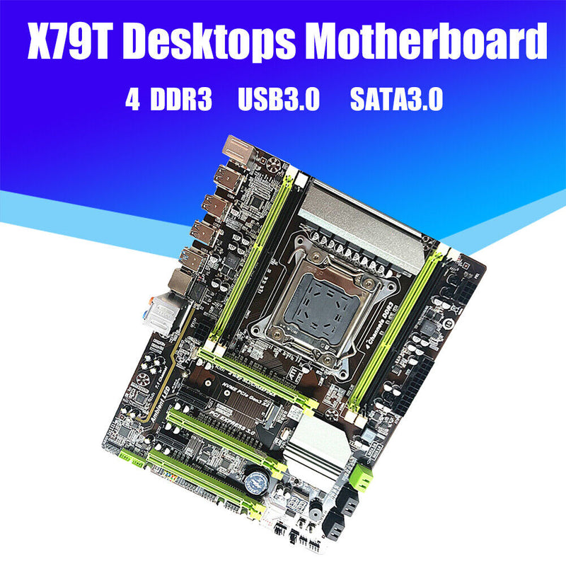 X79T LGA 2011 CPU USB3.0 M.2 SATA 4 DDR3 Desktop PC Computer Motherboard Newly
