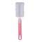 2000ml Water Bottle with Time Marker for Outdoor Sports Drink Cup (Pink)