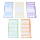 12 Pieces Binder Budget Sheets School Office Tools Expense Tracker Candy Print