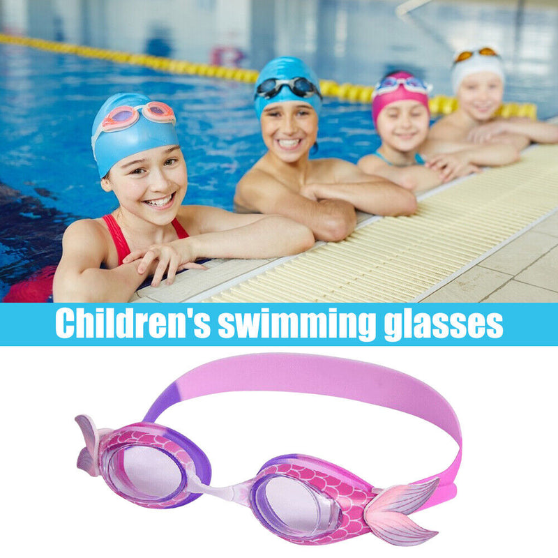 Silicone Eyewear Swimming Glasses Waterproof Cartoon Mermaid Swimming Goggl