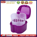 Dental False Teeth Storage Box Container Cleaning Teeth Case with Hanging N