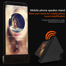 Mobile Phone Sound Amplifier Speaker Stand Phone Holder Support (Black) Newly