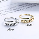 Stress Accessories Rotate Freely Anxiety Ring Beaded Jewelry Fidget Beads Rings