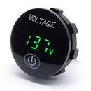 DC12V-24V Motorcycle Panel Digital Voltage Meter Voltmeter (Green Light)