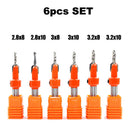 8/10mm Shank Countersink Router Bit Set Screw Extractor Woodworking Counterbore