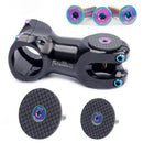 RISK Bicycle Headset Cover Carbon Fiber MTB Road Bike Stem Top Cap (28.6mm)