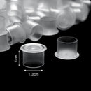 Plastic Microblading Tattoo Ink Cup Cap Pigment Clear Holder Container(B)