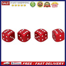 4pcs Dice Style Car Tire Wheel Tyre Caps Valve Stem Dust Covers (Red)