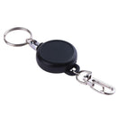 Outdoor Survival EDC Steel Wire Rope Recoil Ring Retractable Pull Key Chain