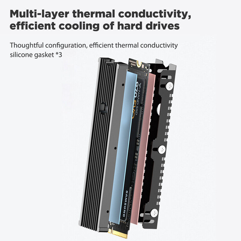 Heat Plate Thermal Pad SSD Radiator Heatsink for M.2 80MM 110MM