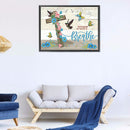 5D Diamond Painting Kit DIY Flower Letter Special Shape Partial Drill Home De