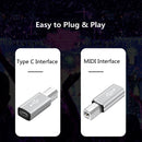 USB C Female to USB B Male Adapter for Printer Scanner MIDI Controller Keyboard