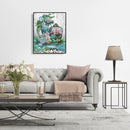 Painting By Numbers Flower DIY Oil Coloring Canvas Paint Drawing Pictures