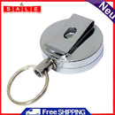 60cm Retractable Pull Belt Key Holder ID Lanyard Card Badge Reels Recoil Chain