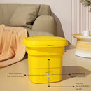 #A Small Yellow Duck Automatic Washing Machine Portable for Intimate Clothes Soc