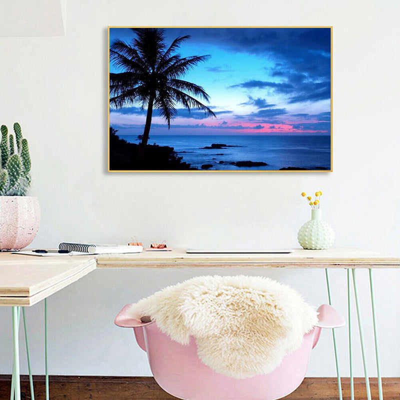 40x50cm Oil Paint By Numbers Landscape Frameless Picture Craft Kit Home Decor