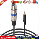 XLR 3pin Female to 3.5mm TRS Male Cable Audio Adapter Microphone Cable Newly