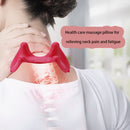 Portable Plastic Manual Cervical Massager Shoulder Head Back Tool (Pink) Newly