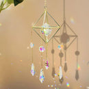 Hanging Sun Light Catcher Crystal Wind Chime Star Moon Pendant Home Window Deco_