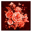 Rose 5D Diamond Painting Embroidery DIY Cross Stitch Home Decor Gift(Orange