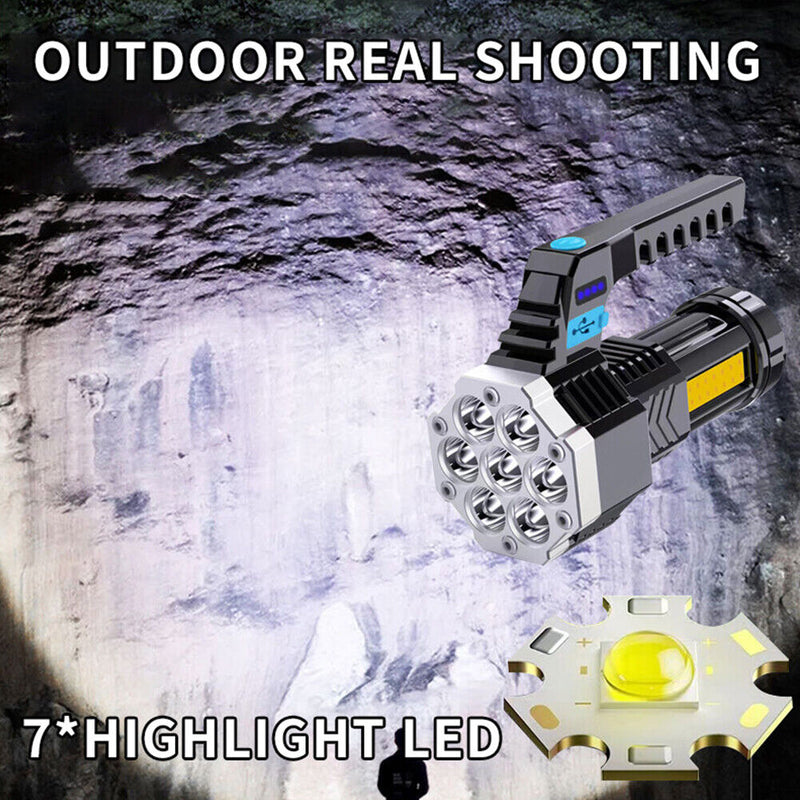 Multifunctional Searchlight Waterproof Torch for Outdoor Camping Hiking Fishing
