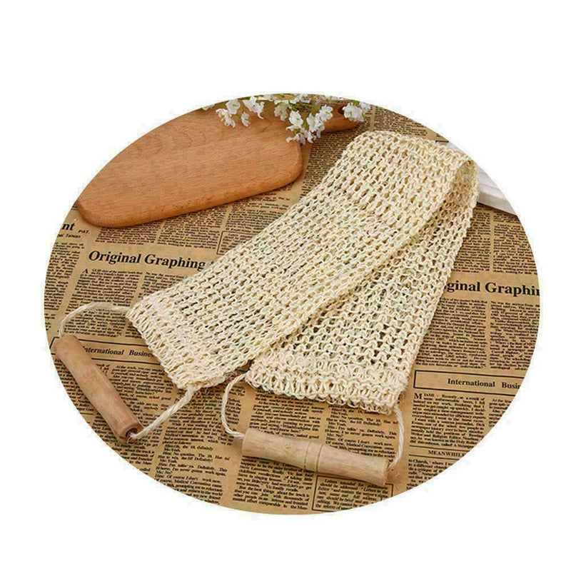 1*Exfoliating Loofah Back Strap Loofa Bath Shower Body UK G9P7 R3G5
