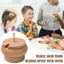 Gem Workshop Haldoo Wood Carved Bead Spinner with Needle Steel 7AE_