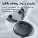 TWS Wireless Headphone Stereo Bluetooth-compatible Earbuds Earphone (Black)