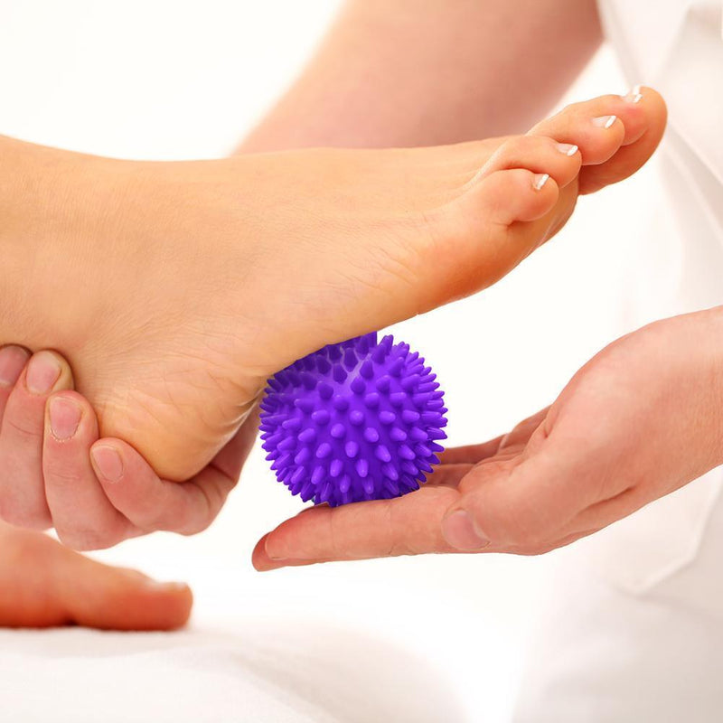 PVC Spiky Massage Ball Fitness Muscle Relax Hedgehog Physiotherapy (Purple)