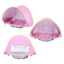 Portable Kids Baby Games Beach Tent Build Outdoor Swimming Pool (Pink)