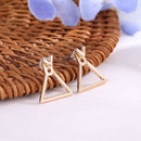 Fashion Square Ear Studs Boho Jewelry Triangle Dangle Drop Geometric Earrings