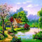 #A Colorful Diamond Drawing 5D Full Round Drill Mosaic DIY Landscape Series Kit