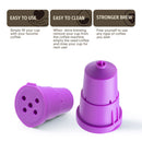 Keurig Refillable Reusable Coffee Capsule K Cap Filter Basket Pod (Purple)