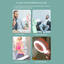 Mini Portable Fan USB Rechargeable Night Light Handheld Fan 3-Speed (Pink)