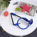 Folding Jumping Rope Ball Glowing One Foot Skip KIds Fitness Toys (Blue) Newly